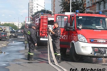 14.08.2008r. - Pożar samochodu #straż