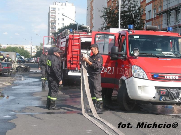 14.08.2008r. - Pożar samochodu #straż