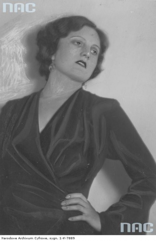 Irena Gawęcka, aktorka. Warszawa_1930 r.