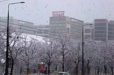 Dla Snapshota..tam u góry #Warszawa #zima #UlMarszałkowska #Tyskie #Śródmieście