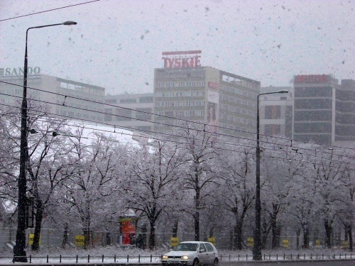 Dla Snapshota..tam u góry #Warszawa #zima #UlMarszałkowska #Tyskie #Śródmieście