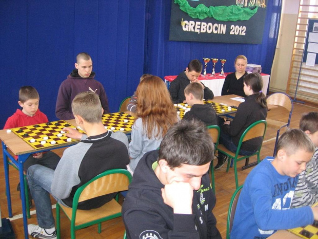 Turniej szkół podstawowych i gimnazjalnych z Torunia i okolic. Warcabowe Grand Prix 2012 - finał, ZS nr 2 Grębicin 17.04.2012r.