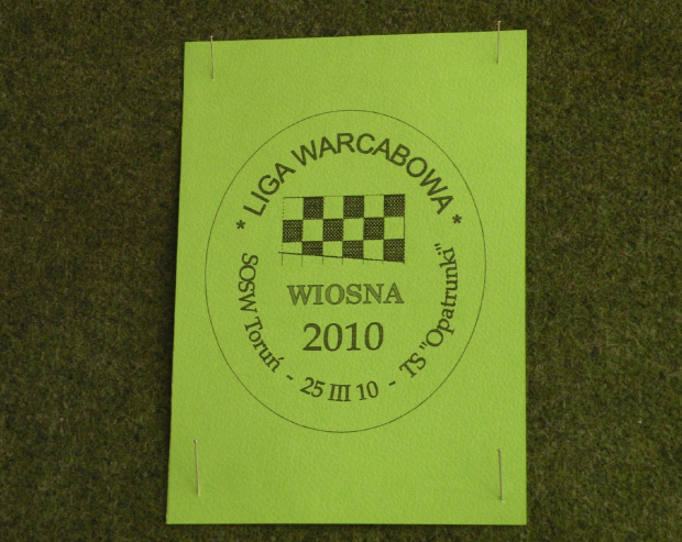 Turniej województwa kujawsko-pomorskiego Liga Warcabowa - Wiosna 2010, SOSW Toruń - 25.03.2010r.