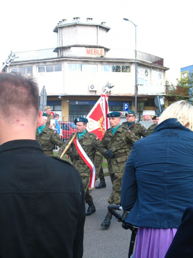 Pożegnanie sztandaru 1 Legionowskiego Batalionu Zaopatrzenia