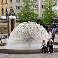 Oslo fontanna przy Teatrze Narodowym #OsloFontanna