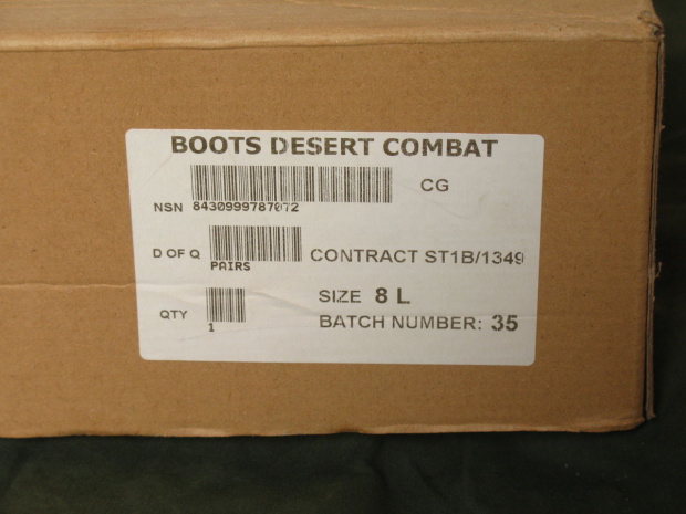 Pudełko od butów Desert Boots, Combat