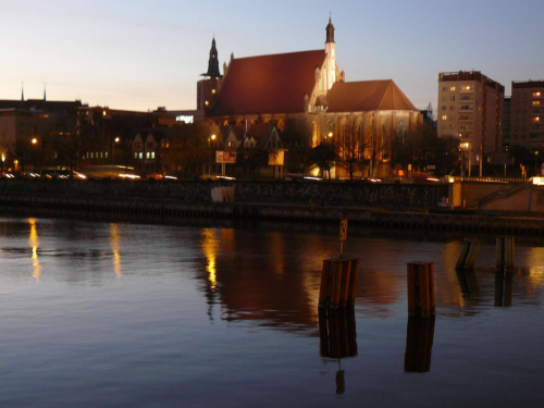 Zimowy wieczór w Szczecinie-01.2012 #zima #architektura #miasto