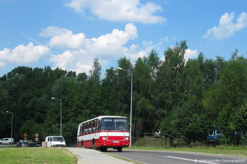 Jastrzębie Zdrój, ul. Leśna. Autosan H9-21 #2454 (Transgór Jastrzębie) na przewozie pracowniczym KWK "Jas-Mos".
