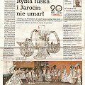 HURA-moja sukienka zdobyła I miejsce (artykuł z ,,Gazety Jarocińskiej") Konkurs na sukienkę z gazety