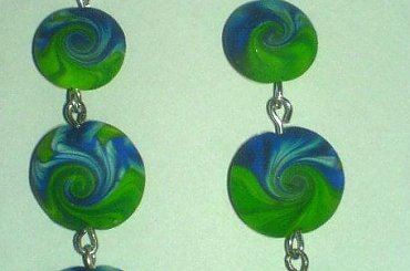 biżuteria z masy termoutwardzalnej FIMO #biżuteria #fimo #kolczyki #MasaTermoutwardzalna #PolimeryClay #earrings #earring #pedant