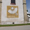 Wodzisław - zegar słoneczny na kościele #Wodzisław #Kościoły #ZegarSłoneczny