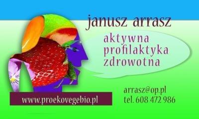 Wizytówka Janusz Arrasz