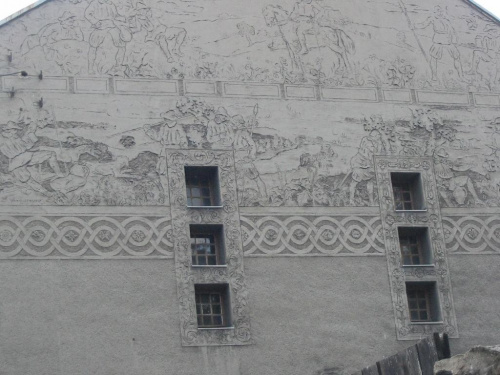 na zamku Czocha - freski na powozowniach