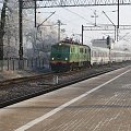 30.12.2008r.|Susz|Siódemka z pociągiem IC Lajkonik kieruje się w stronę Gdyni.
