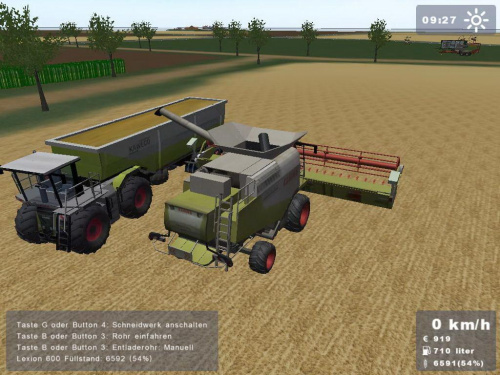 Claas Lexion 600 heder z auto pilotem + Claas Xerion Saddle Trac #Gra #LandwirtschaftsSimulator #ClaasLexion600 #XerionSaddle