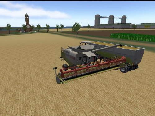 Claas Lexion 600 heder z auto pilotem + Claas Xerion Saddle Trac #Gra #LandwirtschaftsSimulator #ClaasLexion600 #XerionSaddle