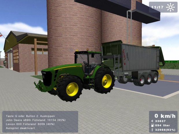 John Deere 8530 + Fliegl Tridem #Gra #LandwirtschaftsSimulator #FlieglTridem #JohnDeere8530