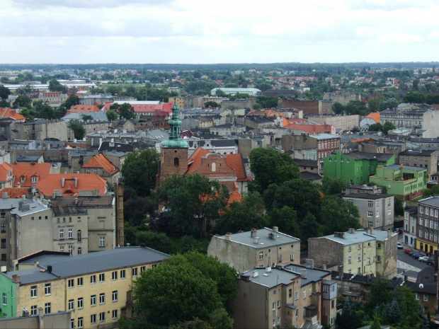 Gniezno widoki miasta z wieży katedry