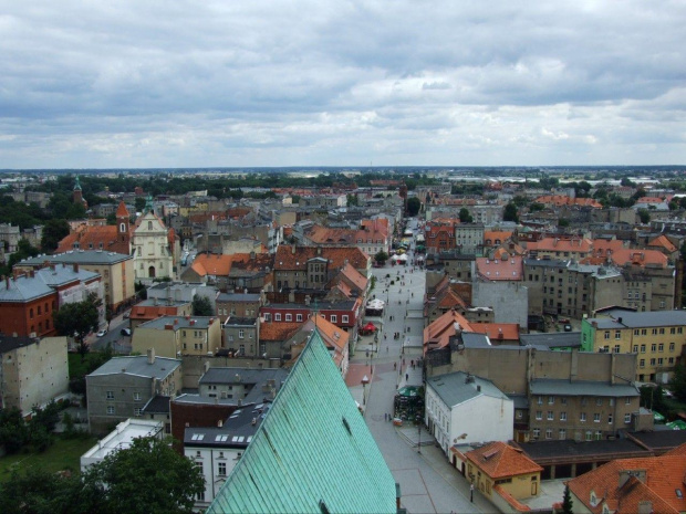 Gniezno widoki miasta z wieży katedry