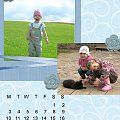 Kalendarz 2009 - Sierpień #DigitalScrapbooking #kalendarz