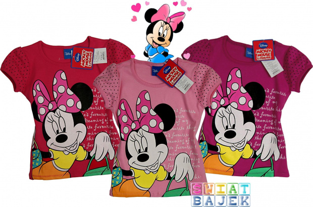 Myszka Minnie bluzki t-shirty bluzeczki tuniki podkoszulki akcesoria sklep internetowy : www,swiat-bajek.eu #SklepInternetowyHannahMontana #Ben10 #Spiderman #Thomas #Bakugan #PetShop #Dora #Barbie #Fifi #HelloKitty #Disney #LazyTown #Cars #StarWars