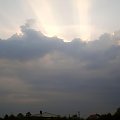 #chmury #niebo #słońce #zachód