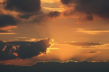 #zachód #słońce #niebo #promienie