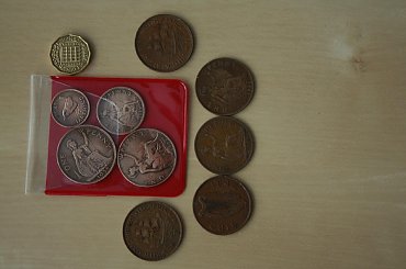 angielskie stare monety #monety #pence #pensówki