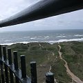Widok na Morze Północne i wydmy z tarasu widokowego latarni morskiej :))
