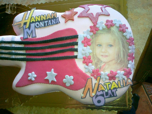 Tort - gitara Hannah Montana dla mojej ślicznej bratanicy #tort
