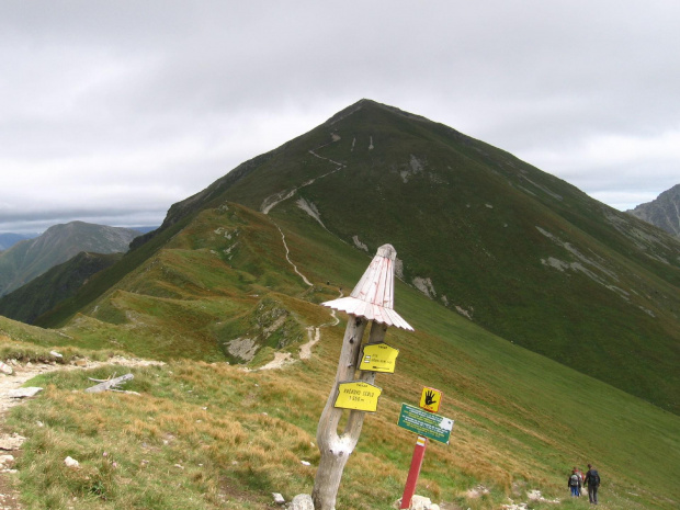 Starorobociński Wierch z Raczkowej Przełęczy #Góry #Tatry #StarorobociańskiWierch