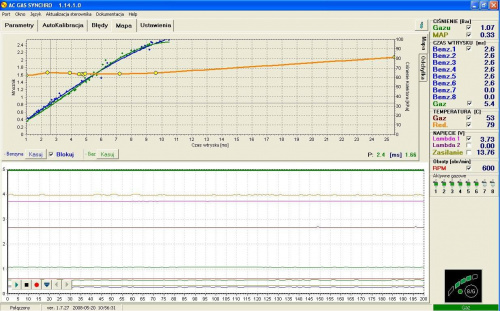 mapa stag 200, valtec czerwony, galant 2.5V6 #stag #galant #LPG