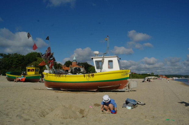 Zabawa na plaży.